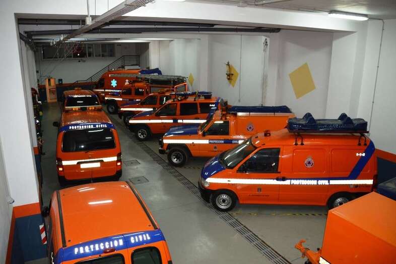 Parque móvil de Protección Civil de Telde (Foto TA)